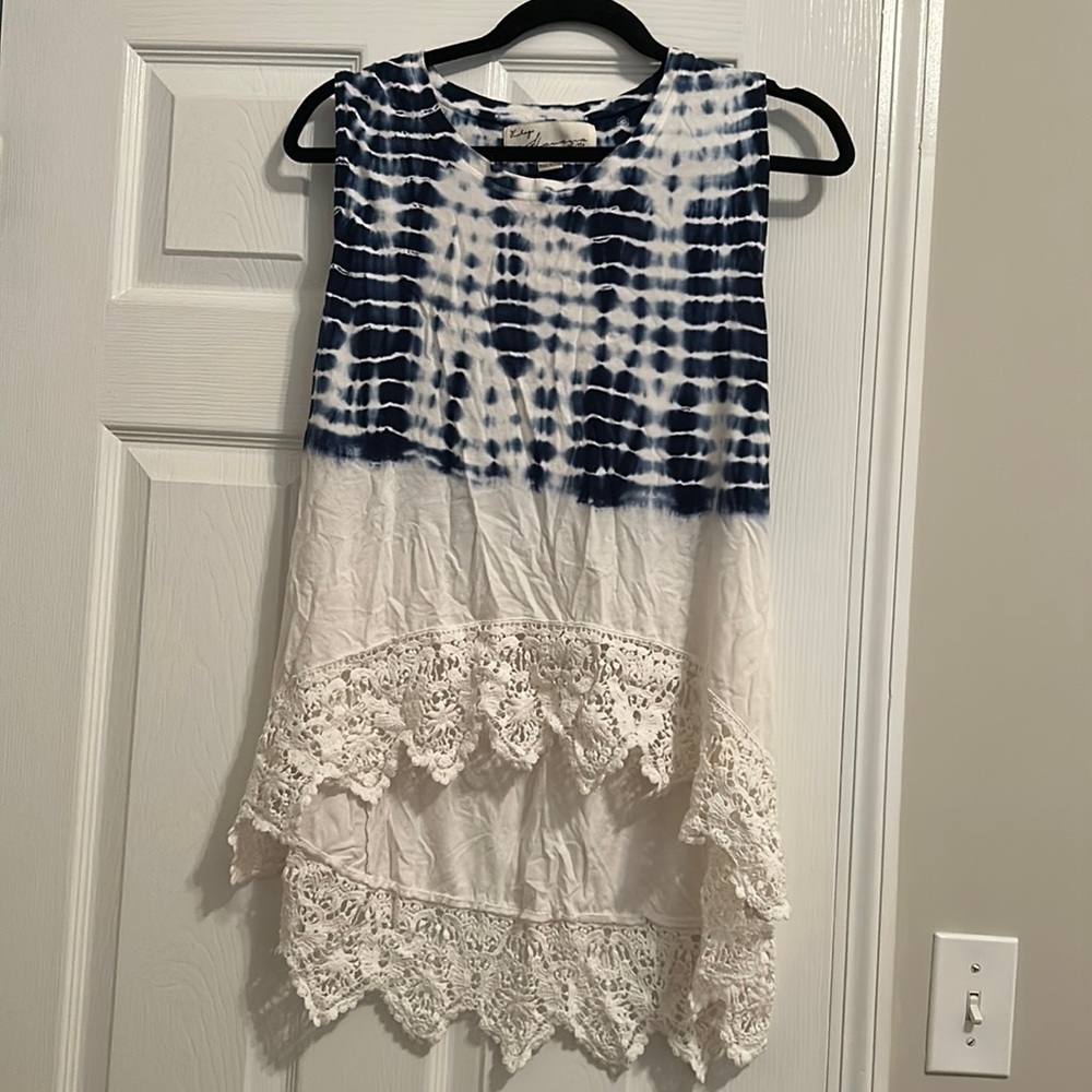 Vintage Havana high low sleeveless top